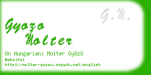 gyozo molter business card