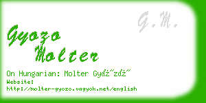 gyozo molter business card